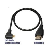 HIGH SPEED HDMI CABLE 4K - HDMI to microHDMI - LEVÝ - 0,5m